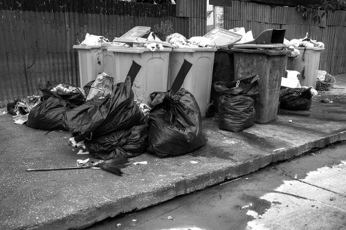 Waste disposal process at a local facility